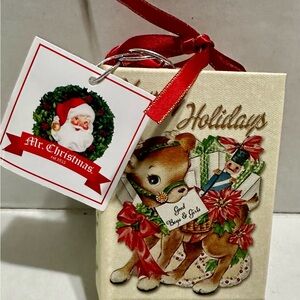 Vintage Ornament Mr Christmas Music Book